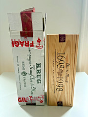 KRUG Clos du Mesnil 300th Anniversary Wood Box 1989. RARE!