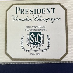 Vintage 1983 St. Catharines Golf & Country Club Champagne UNUSED Paper Label 131