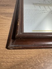 Vintage Christian Brothers Winery Advertisement Mirrored Sign Napa Framed 16”