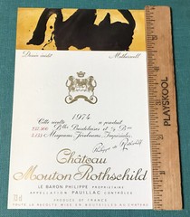 The 1974 Chateau Mouton Rothschild (Specimen) – Label By: Motherwell
