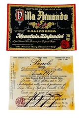 WINE LABELS – DOMESTIC & IMPORTED, 1977, 1983