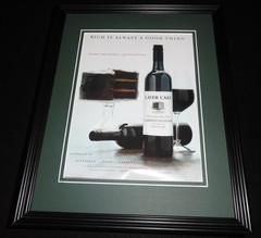 2015 Layer Cake Wine 11×14 Framed ORIGINAL Advertisement