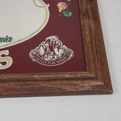 Geyser Peak Winery Wine Mirror Gold Foil Sign 27 x 21&Prime; Bar Pub Decor Vintage 80s