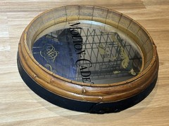 Vintage Mouton Cadet Mirrored Wine Beer Whiskey Barrel Bar Sign Mirror 16” 1982