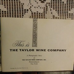 Vintage THE TAYLOR WINE CO Hammondsport NY 1955 Photographic Story 34 pgs.