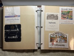A LOT OF OVER 200 VINTAGE WINE AND LIQUOR BOTTLE LABELS
