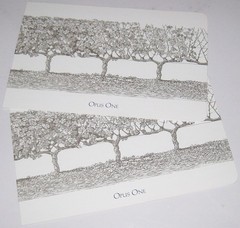 Opus One Winery Vineyards Statistics foldout brochure, 2 brochures total