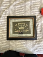 Wine Vineyard Framed Victoria Cellars Print Ornate Framed Glass Backing 7” x 5”