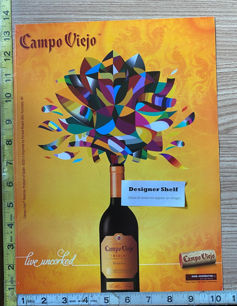 Campo Viejo Rioja Wines Award Uncorked 2016 Magazine Print Advertisement
