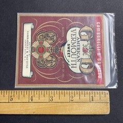Vintage 1930s Gambarelli & Davitto Vermouth UNUSED Paper Label Jersey City Q1977