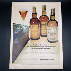 Taylor Sherry Advertisement 1967 Alcohol Cocktail Color Vintage Original