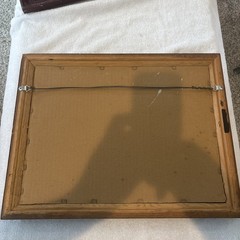 Vintage 1986 Inglenook Winery Wooden Framed Smoked Mirror Bar Sign 19”X15”
