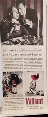 Lot of 3 Vintage 1946 California Wines Print Ad Ephemera Wall Art Decor