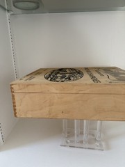 GREAT WESTERN CHAMPAGNE NEW YORK STATE WOOD WOODEN BOX 11”x13.5”