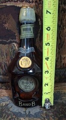 Julius Wile Sons & Co. New York Advertising Brown Glass Liqueur Bottle Ashtray