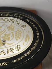 Vintage TAYLOR CALIFORNIA CELLARS Wine Framed Mirror Advertising Print Hanging