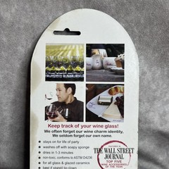 Wine Glass Writer Pens 3 Pack Markers Party Drink Identifier Made in USA New