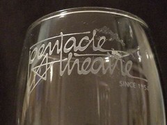 Pentacle Theatre – Salem Oregon Since 1954: Wine Glass White Artwork 7-1/2&Prime; Tall