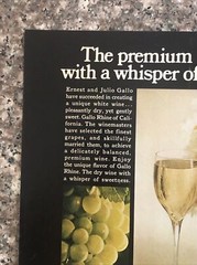 1974 Ernest & Julio Gallo Rhine Wine VTG 1970s 70s PRINT AD Premium Dry Wine