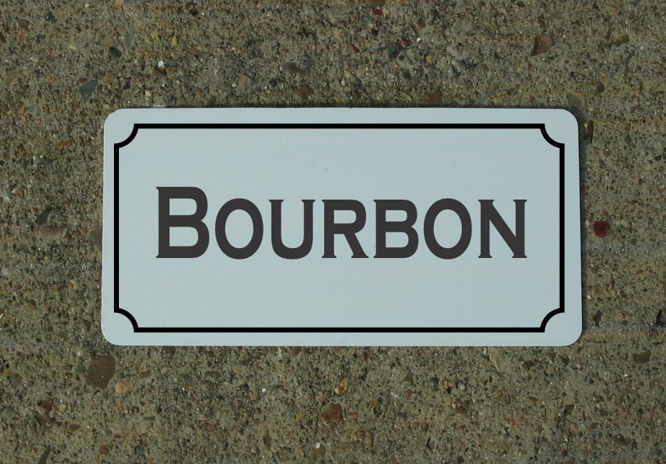 BOURBON 6&Prime;X12&Prime; Metal Sign Kitchen Bar Decor Man Cave Wine Alcohol Pool