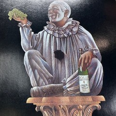 1989 Bolla Wine Pierrot Clown Vintage Print Ad Brown-Forman Beverage Co