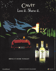 2016 Cavit Pinot Grigio Red Blend Noir Italian Wine Art Print Ad Advertisement