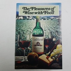 The Pleasures Of Wine With Food By The Wine Institute San Francisco California