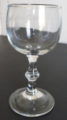 THE CHRISTIAN BROTHERS, NAPA VALLEY, CALIFORNIA ADVERTISING SOUVENIR WINE GLASS