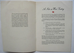 Vintage 1959 A TASTING OF NAPA VALLEY WINES Children&rsquo;s Hospital East Bay