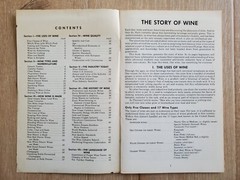 THE STORY OF WINE AND ITS USES Wine Institute 1975 PB Booklet 9th Ed Wine Advis