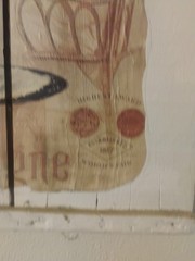 Antique Wooden « The Diamond Wine Co. » Advertisement 24×19in