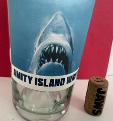 JAWS Amity Island Red & White Wine Bottles (2) – Empty 750ml – 50th Anniversary