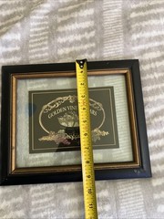 Wine Vineyard Framed Victoria Cellars Print Ornate Framed Glass Backing 7” x 5”