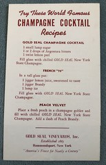 Gold Seal 1940s Wines & Champagnes Vintage Drink Recipes Print Ad New York State