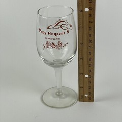 Vallejo Music Theater Pops Concert Wine Glass 1983 Vallejo California