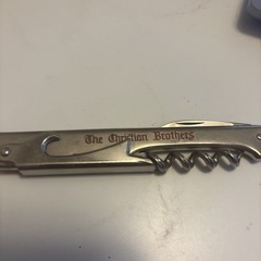The Christian Brothers Wine Tool Folding Corkscrew/Knife Blade/Opener Italy