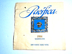 Wine Label (WASHINGTON STATE COLUMBIA -PACIFICA )-( OREGON-TUALATIN Vineyards )