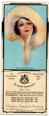 1920s Champagne De Saint Marceaux Advertising Large Litho Card 9×3.5&Prime; Alcohol