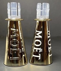Moet & Chandon Champagne Sippers 187ml mini bottle flute topper – set of 2 pcs.