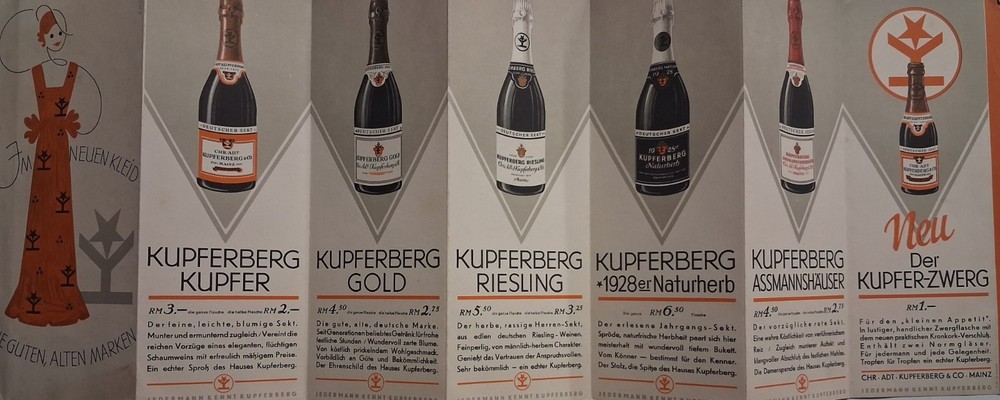 1928 WINE Kupferberg & Co. MAINZ Brochure
