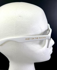 Moet & Chandon Ice Imperial Champagne Wayfare Style Sunglasses – White Frame