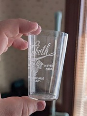 Naboth Vineyards Brocton NY New York Etched Small Glass Cup Grape Wine