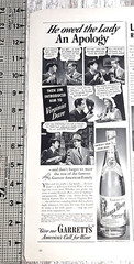 1941 Garrett&rsquo;s Wine Vintage Print Ad Virginia Dare Red White Sherry Rhine Claret