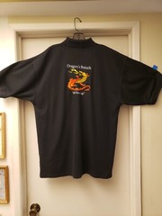 Dragon&rsquo;s Breath « all fired up » Australia Golden Grape Estate 2XL XXL Polo Black