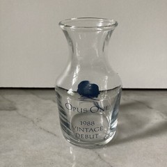 OPUS ONE Wine 1988 Vintage Debut Glass Carafe Decanter Small 3oz 3 3/4&Prime; RARE