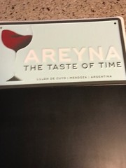 AREYNA-TASTEofTIME-LUJANdeCUYO-ARGENTINA-EMBOSSD METAL 18&Prime;X12&Prime; CHALKBOARD-EUC