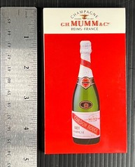 G.H. Mumm Cordon Rouge Champagne Notepad Nava Milano Designed – New / Rare