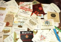 Lot 83 Assorted Vintage Wine Bottle Labels, Early 1960&rsquo;s, Early 70&rsquo;s Most France