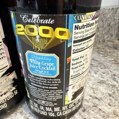(2) 2000 International Bazaar Sparkling White Grape Juice Cocktail (N7)