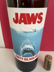 JAWS Amity Island Red & White Wine Bottles (2) – Empty 750ml – 50th Anniversary